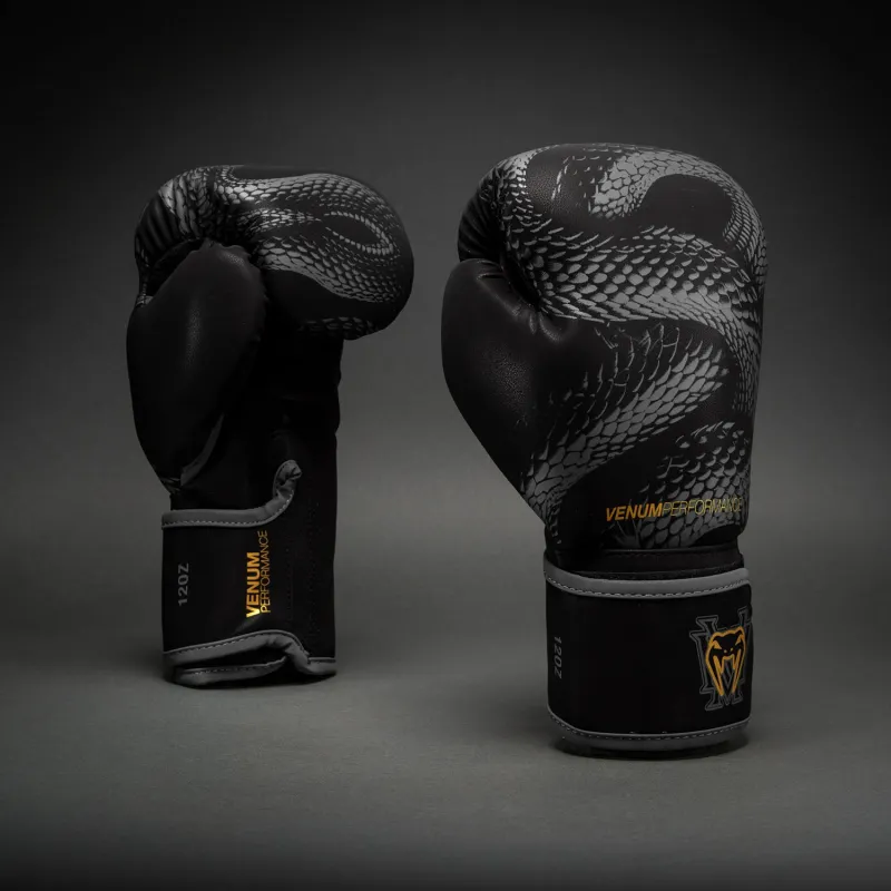Venum Matupa Boxing Gloves - Black/Grey/Gold