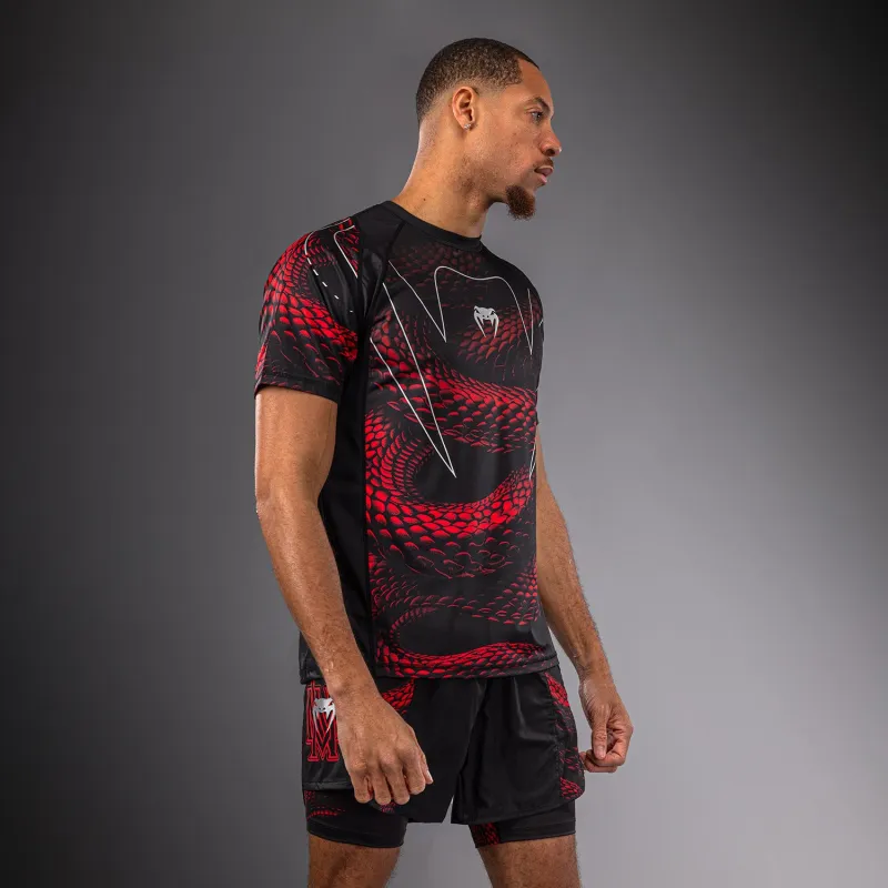 Venum Matupa Dry Tech T-Shirt - Black/Red/Silver - Image 2