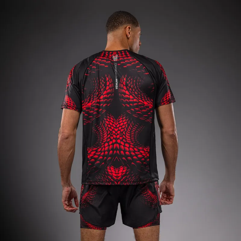 Venum Matupa Dry Tech T-Shirt - Black/Red/Silver - Image 4