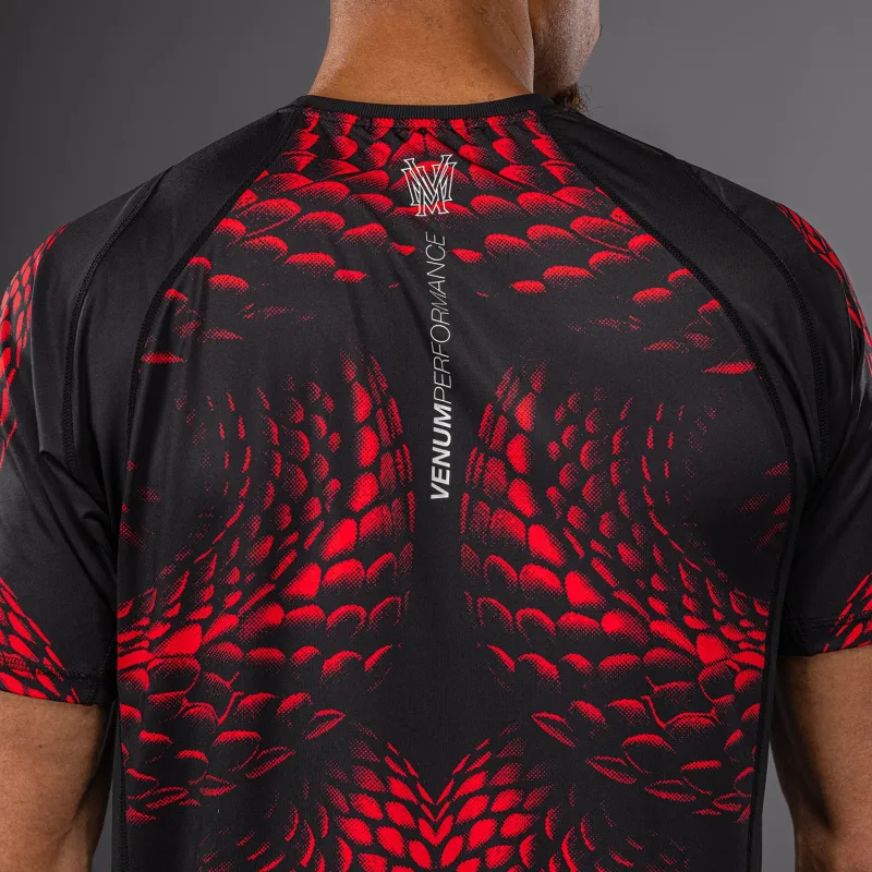 Venum Matupa Dry Tech T-Shirt - Black/Red/Silver - Image 5