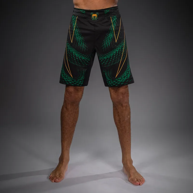 Venum Matupa Fightshorts - Black/Green/Gold - Image 2