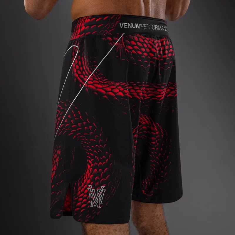Venum Matupa Fightshorts - Black/Red/Silver - Image 4