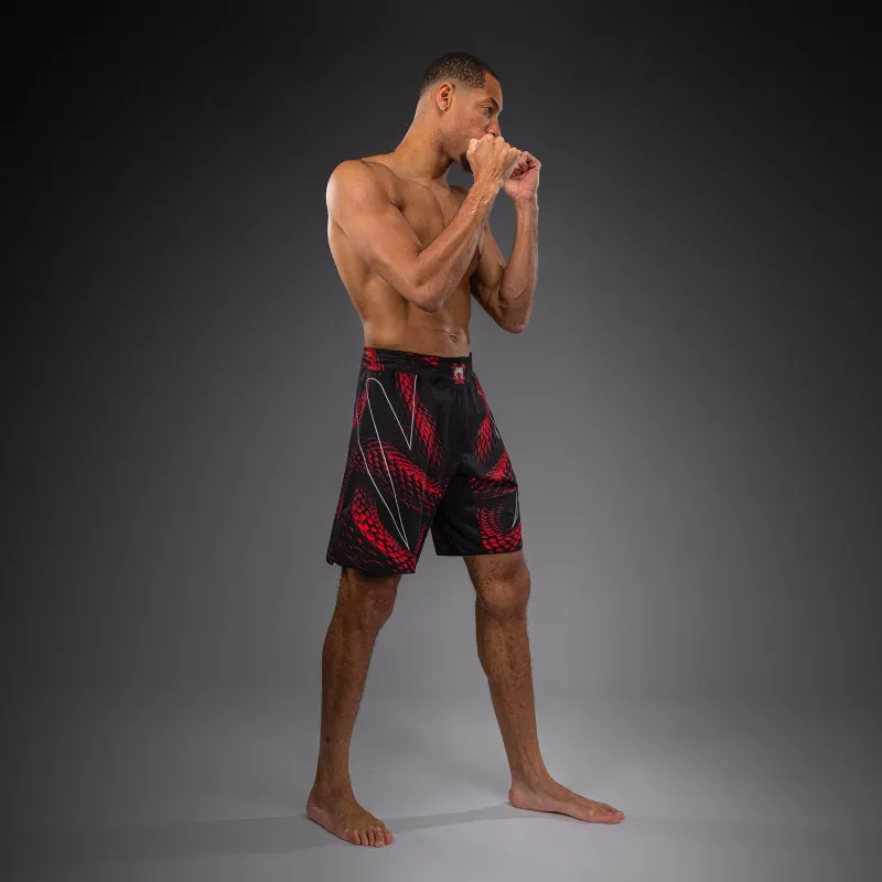 Venum Matupa Fightshorts - Black/Red/Silver - Image 5