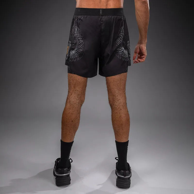 Venum Matupa Training Shorts - Black/Grey/Gold - Image 4