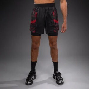 Venum Matupa Training Shorts - Black/Red/Silver