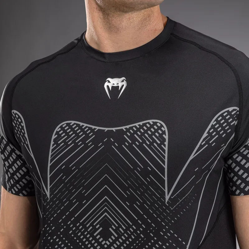 Venum Midnight Fury Dry-Tech T-Shirt - Black/Grey/Silver - Image 5