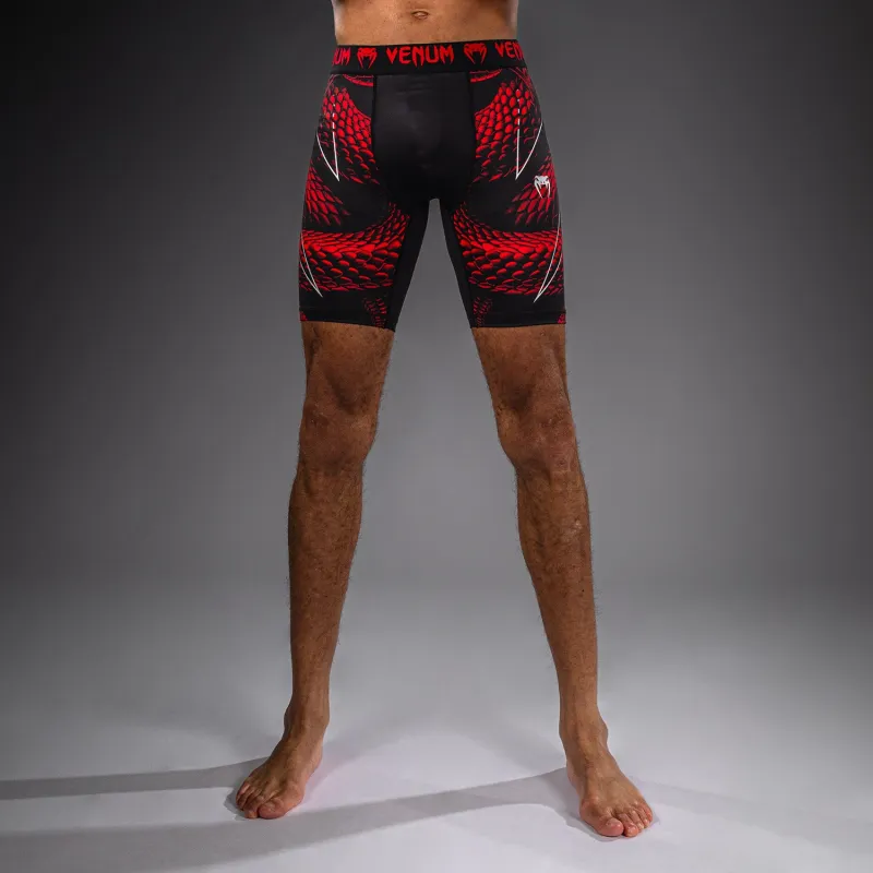 Venum Matupa Vale Tudo Shorts - Black/Red/Silver - Image 2