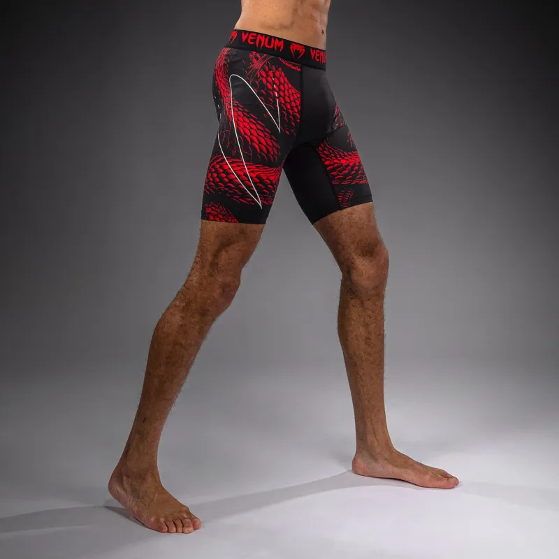Venum Matupa Vale Tudo Shorts - Black/Red/Silver - Image 3