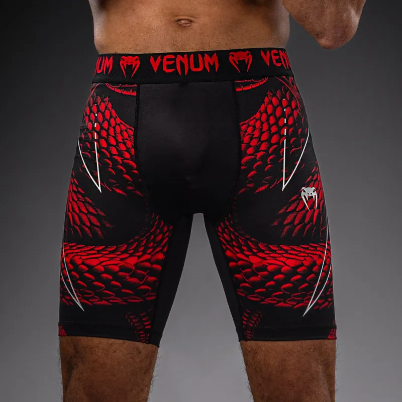 Venum Matupa Vale Tudo Shorts - Black/Red/Silver - Image 5