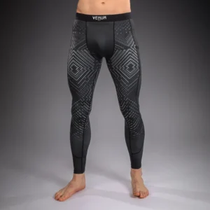 Venum Midnight Fury Spats - Black/Grey/Silver