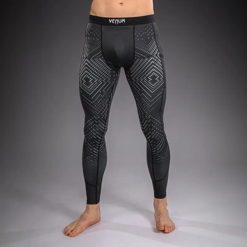 Venum Midnight Fury Spats - Black/Grey/Silver