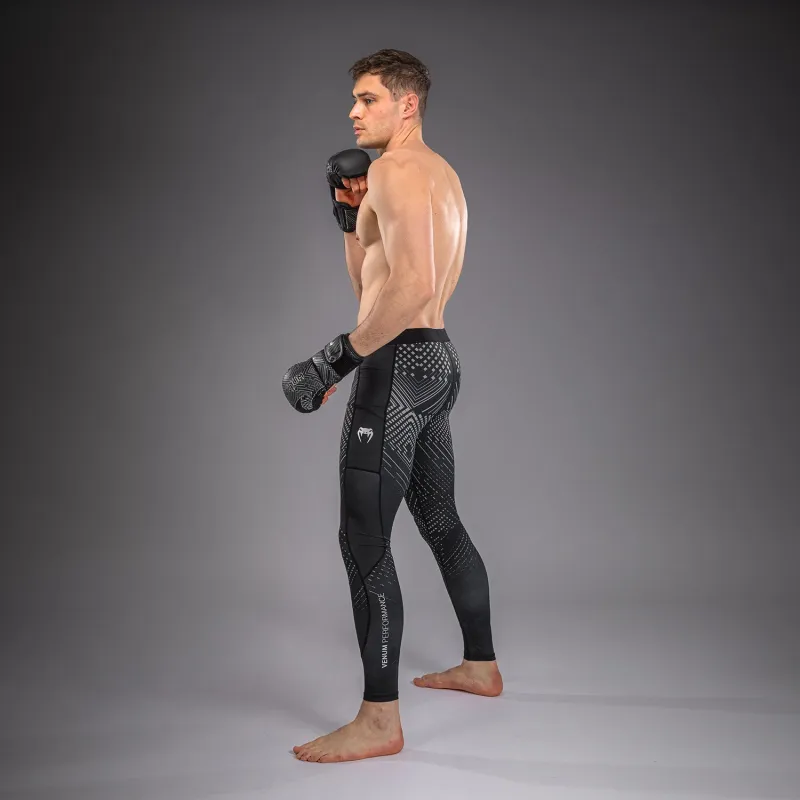 Venum Midnight Fury Spats - Black/Grey/Silver - Image 2