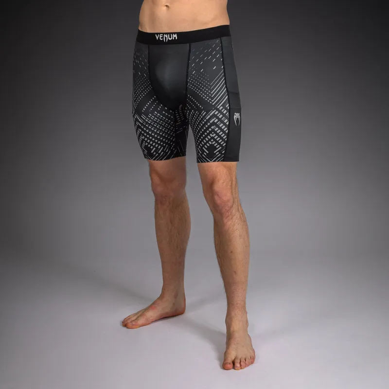 Venum Midnight Fury Vale Tudo Shorts - Black/Grey/Silver
