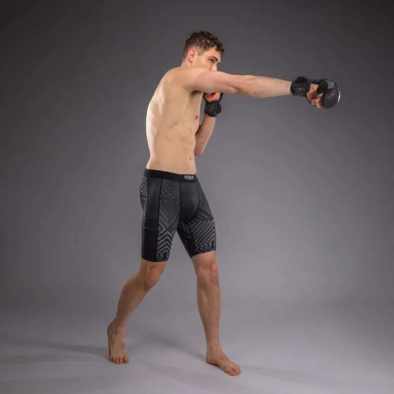 Venum Midnight Fury Vale Tudo Shorts - Black/Grey/Silver - Image 3