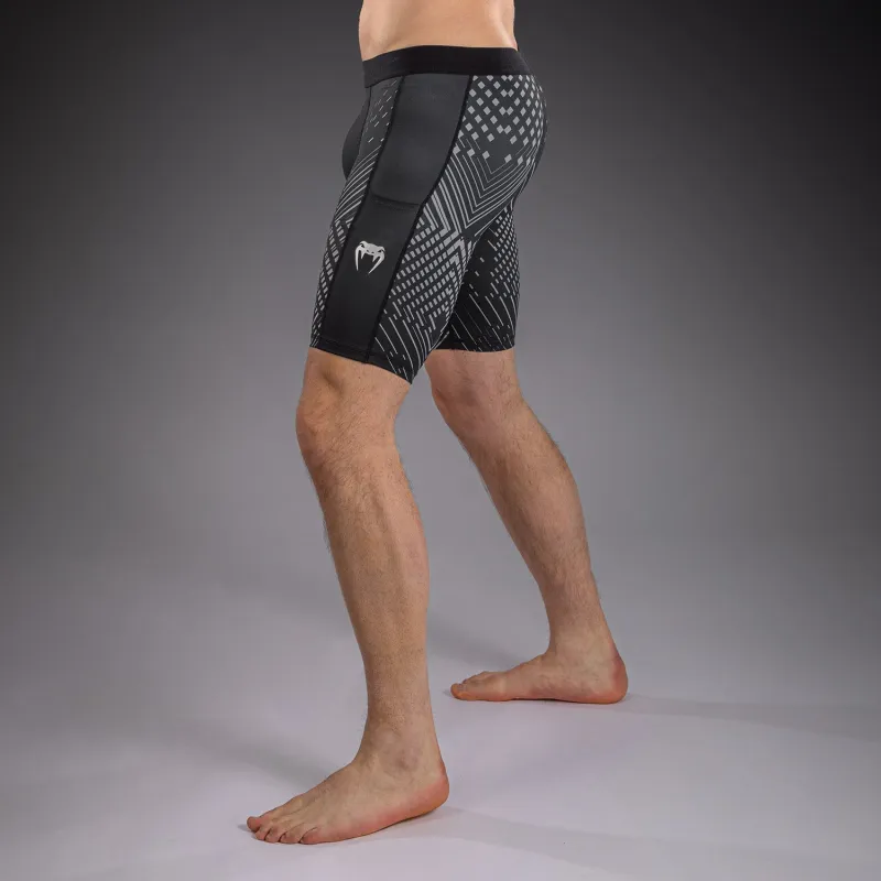Venum Midnight Fury Vale Tudo Shorts - Black/Grey/Silver - Image 4