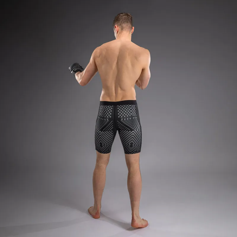 Venum Midnight Fury Vale Tudo Shorts - Black/Grey/Silver - Image 5