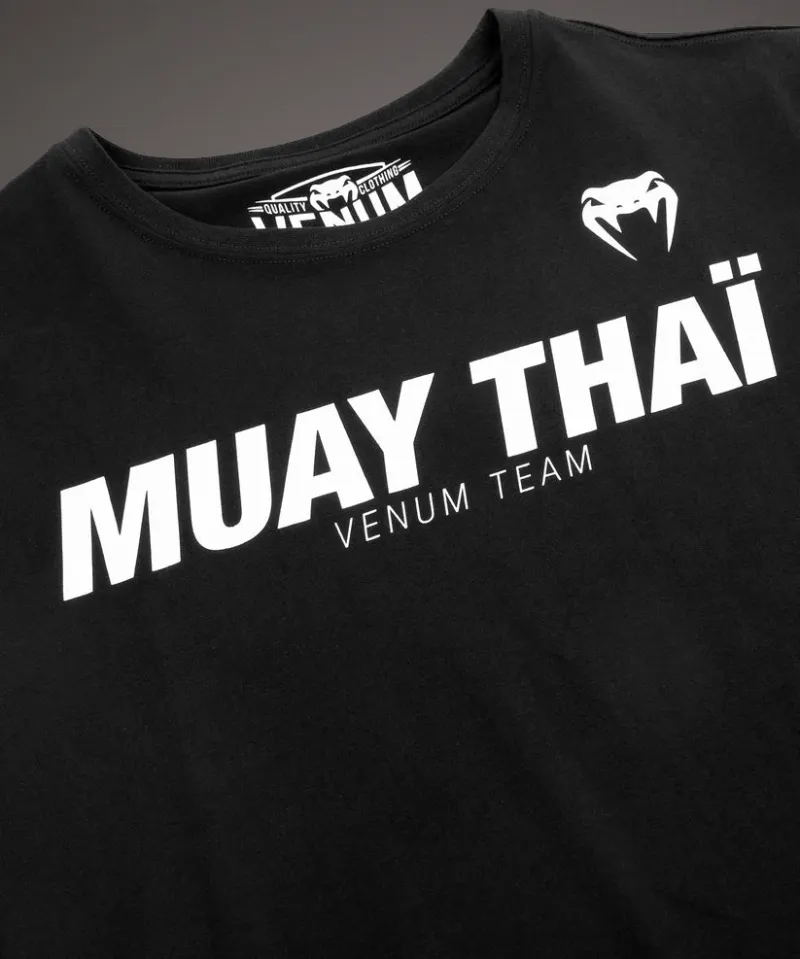 Venum Muay Thai VT T-shirt - Black/White - Image 3