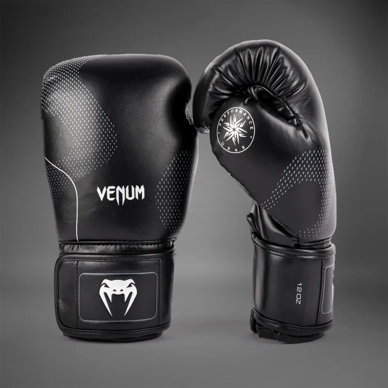 Venum Nexus Boxing Gloves - Black/Silver - Image 2