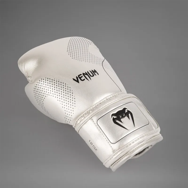 Venum Nexus Boxing Gloves - Silver/Black - Image 3