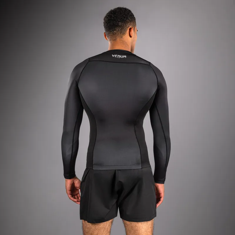 Venum No Gi Rashguards - Black/ Silver Grey - Image 3
