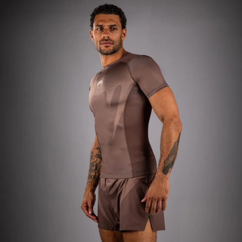 Venum No Gi Rashguards - Chocolate Brown - Image 2