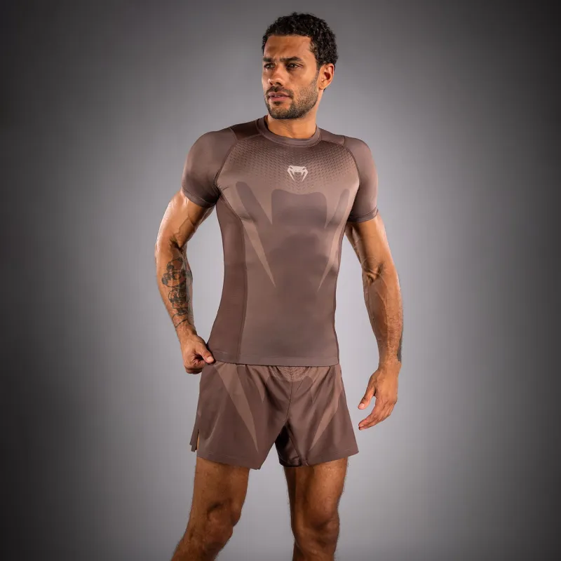 Venum No Gi Rashguards - Chocolate Brown - Image 4