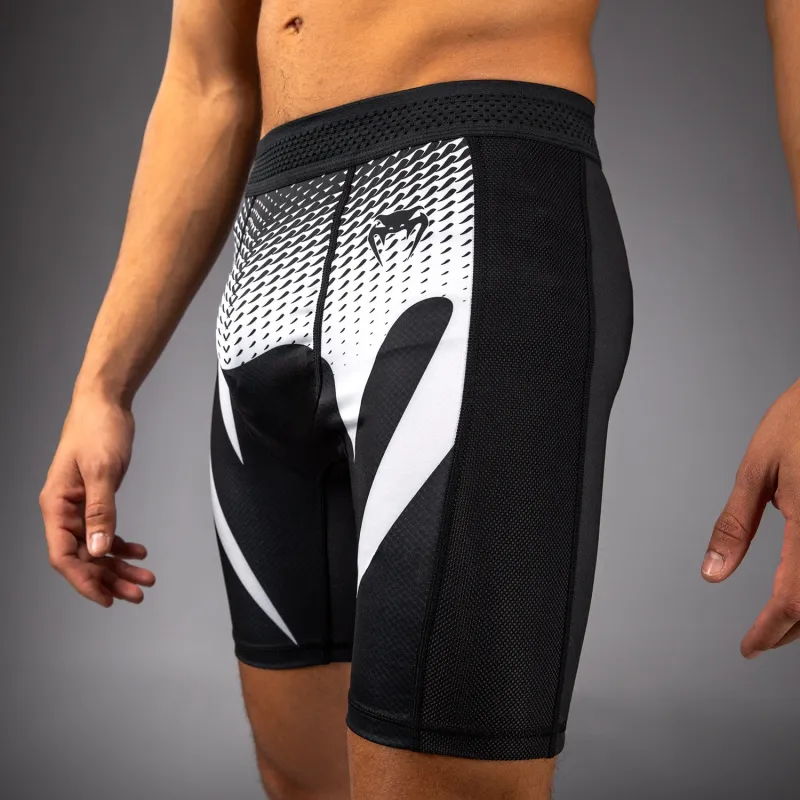 Venum No Gi Vale Tudo Shorts - Black/White - Image 3