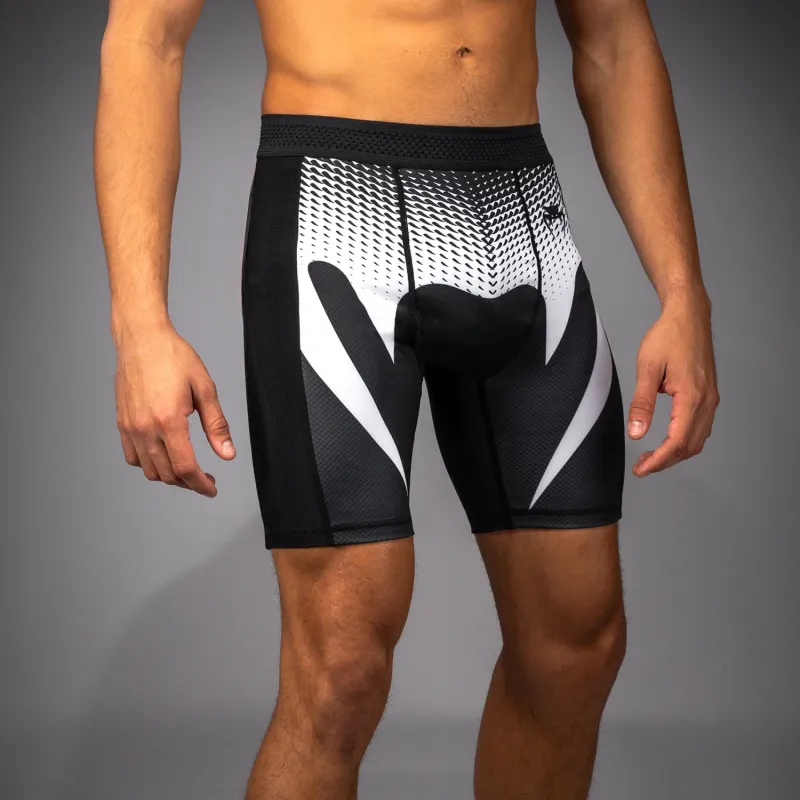 Venum No Gi Vale Tudo Shorts - Black/White - Image 4