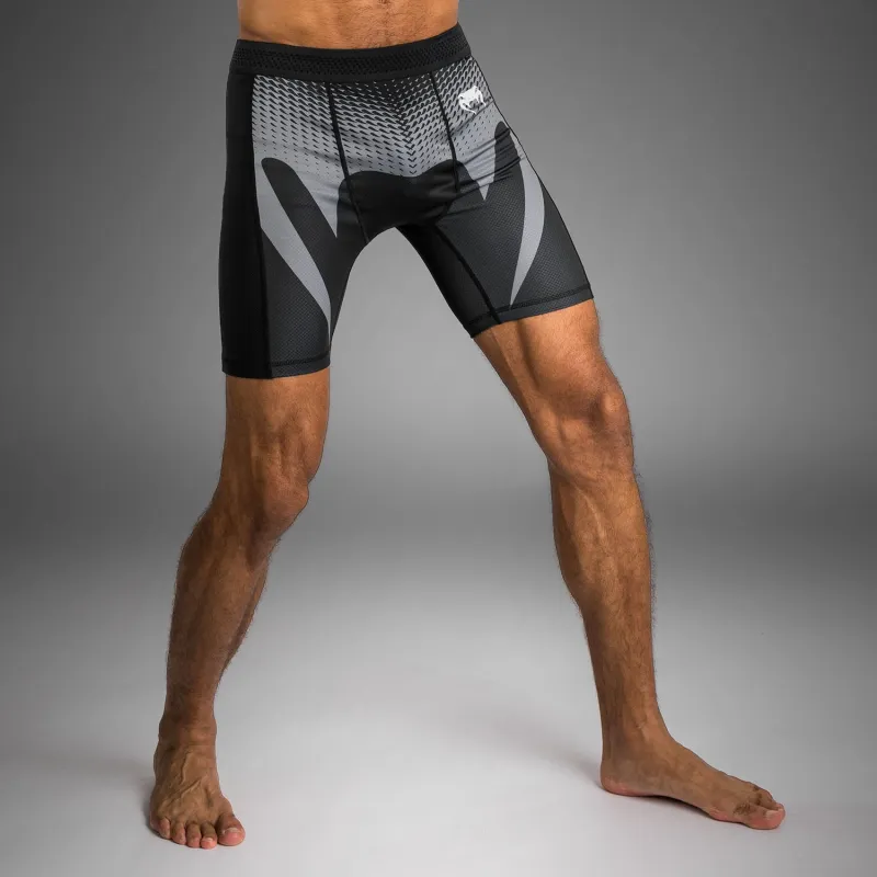 Venum No Gi Vale Tudo Shorts - Black/ Silver Grey - Image 5