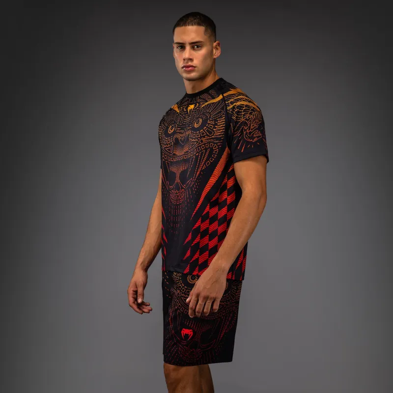 Venum Quetzal Fury Dry-Tech T-Shirt - Black/Fury Red/ Tangerine - Image 2