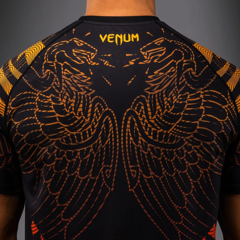 Venum Quetzal Fury Dry-Tech T-Shirt - Black/Fury Red/ Tangerine - Image 5