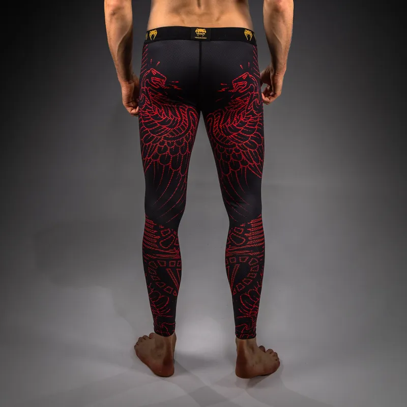 Venum Quetzal Fury Spats - Black/Fury Red/ Tangerine - Image 2