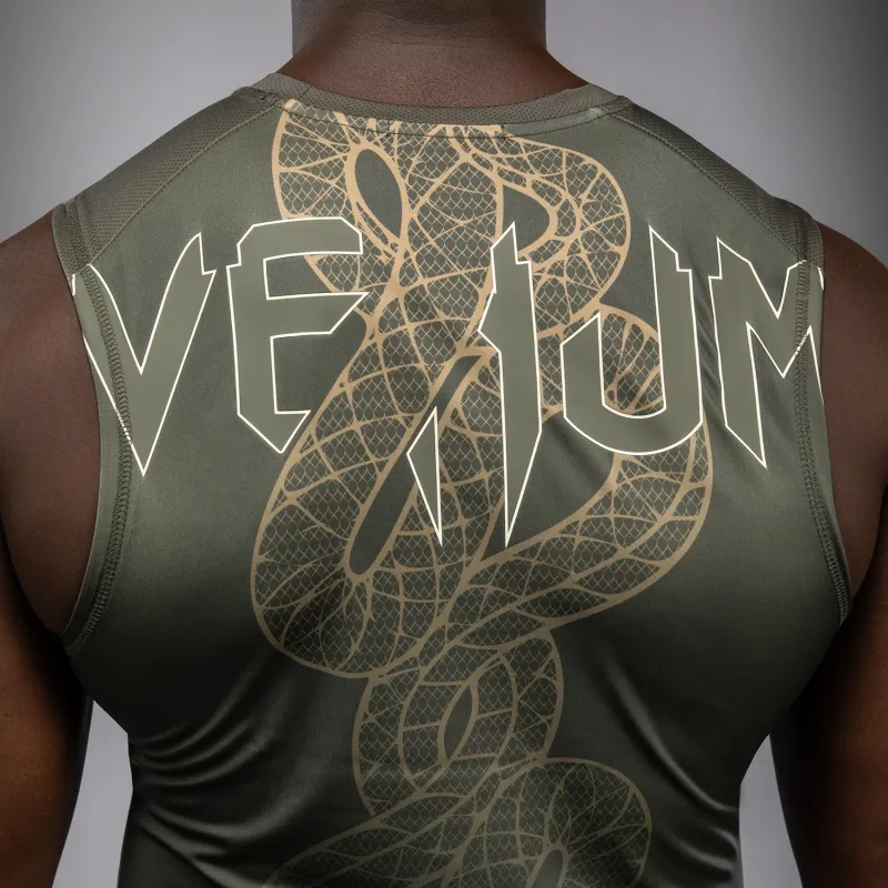 Venum Serpenti Sleeveless Rashguard - Khaki/Bronze/Ivory - Image 5