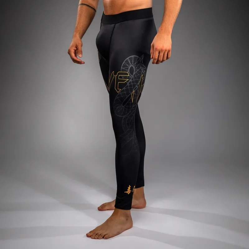 Venum Serpenti Spats - Black/Silver/Gold - Image 3