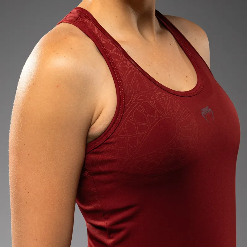 Venum Serpenti Women’s Tank Top - Burgundy/Ivory - Image 5