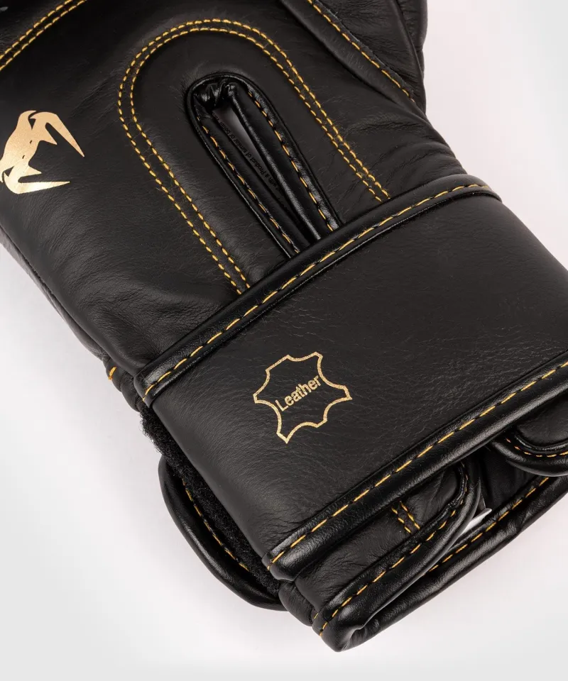 Venum Shield Pro Boxing Gloves Velcro - Black/Black-Gold - Image 5