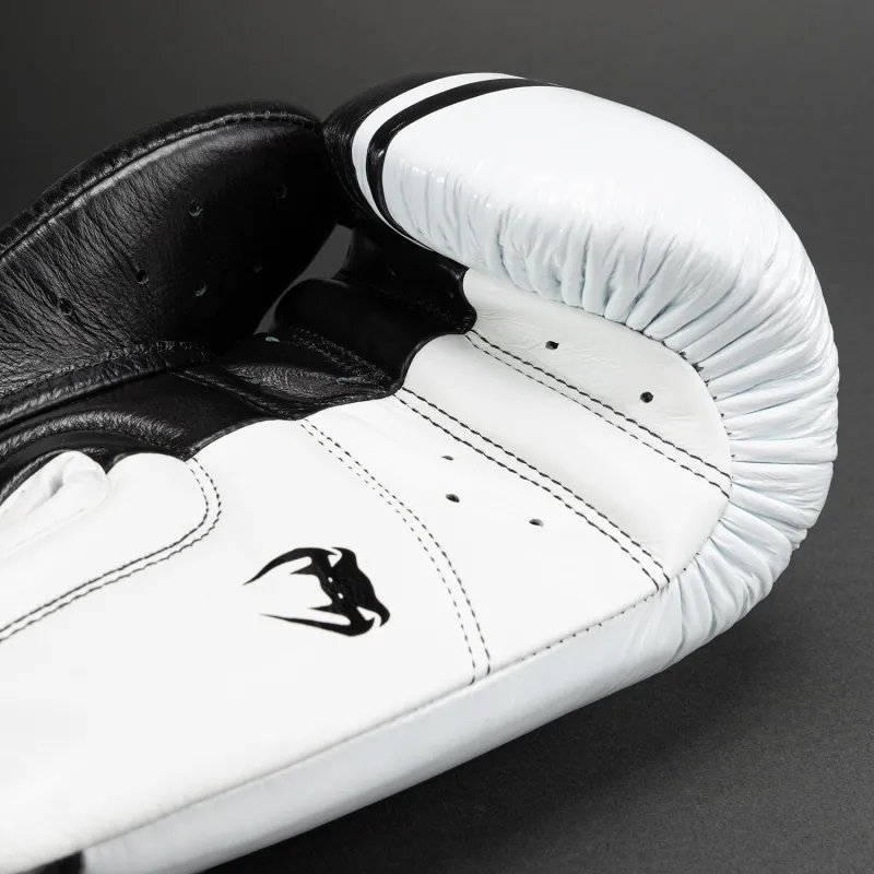 Venum Shield Pro Boxing Gloves with Velcro - Black/White - Image 5