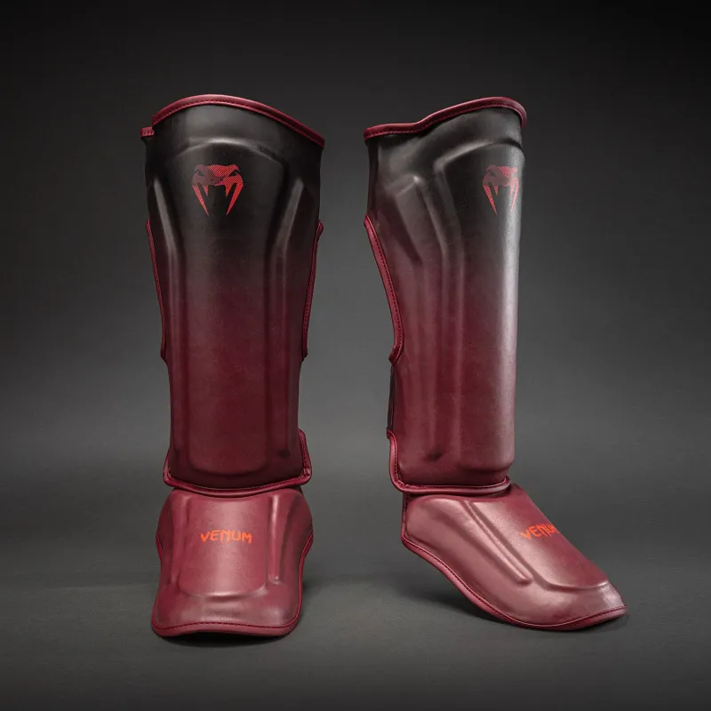 Venum Spectre Shin Guards - Black/Red
