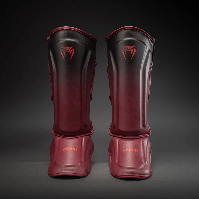 Venum Spectre Shin Guards - Black/Red - Image 2