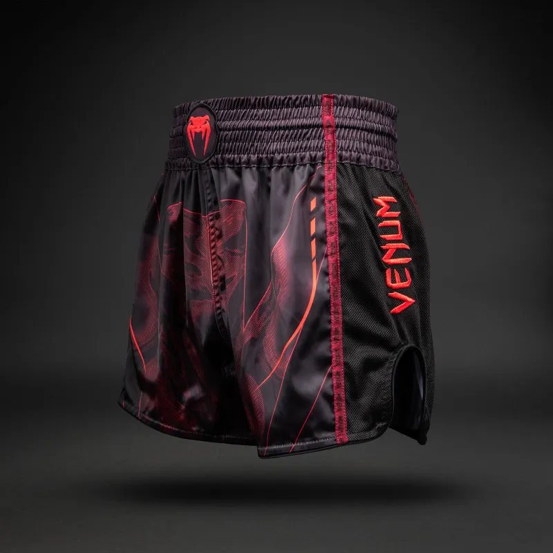 Venum Spectre Muay Thai Shorts - Black/Red - Image 2