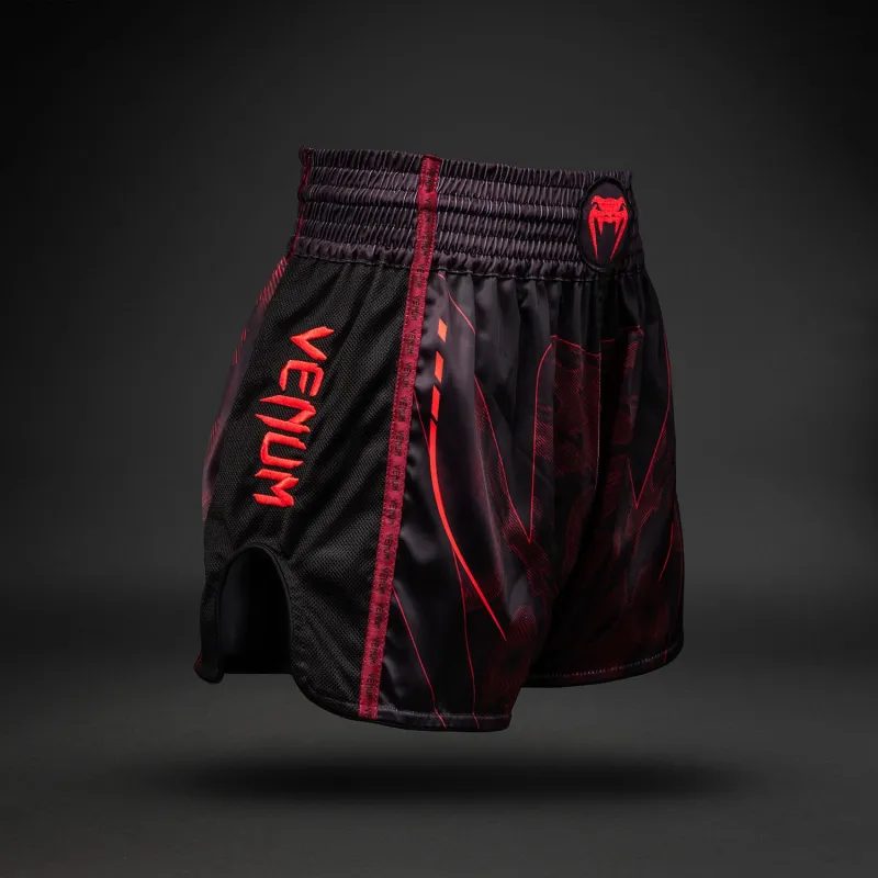 Venum Spectre Muay Thai Shorts - Black/Red - Image 3