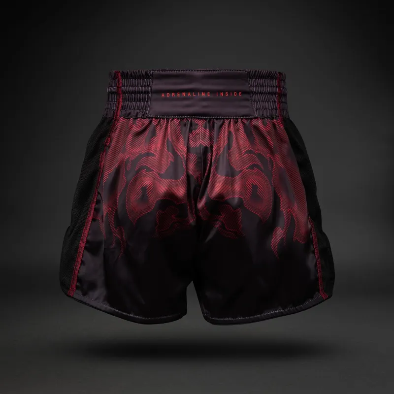Venum Spectre Muay Thai Shorts - Black/Red - Image 4