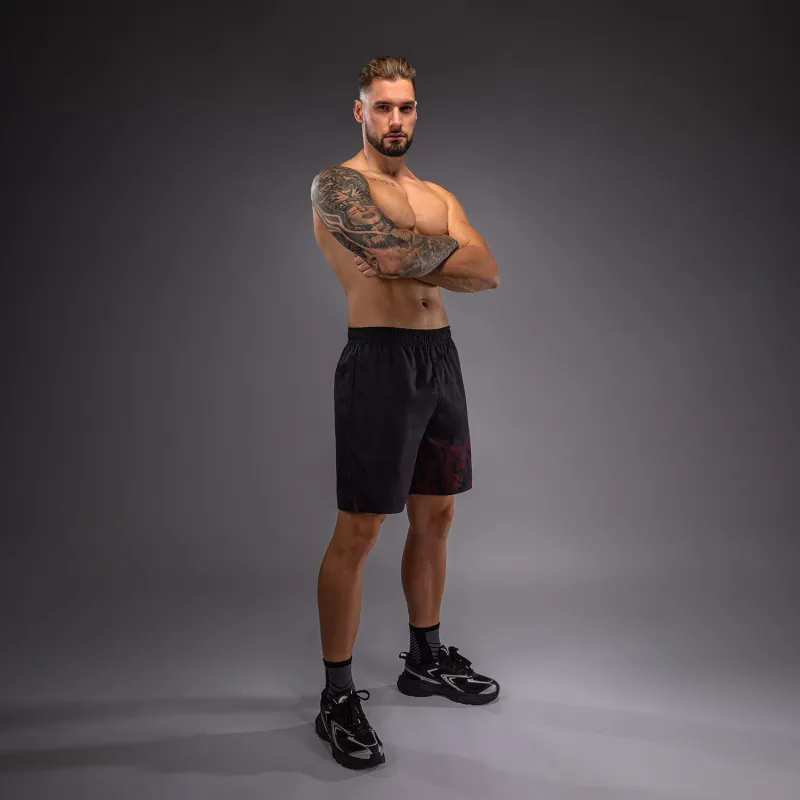 Venum Spectre Training Shorts - Black/Red - Image 3