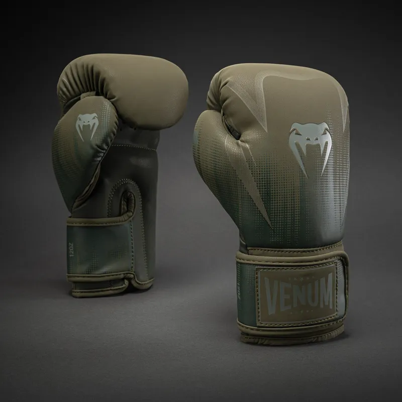 Venum Stealth Boxing Gloves - Khaki/Dark Green - Image 2