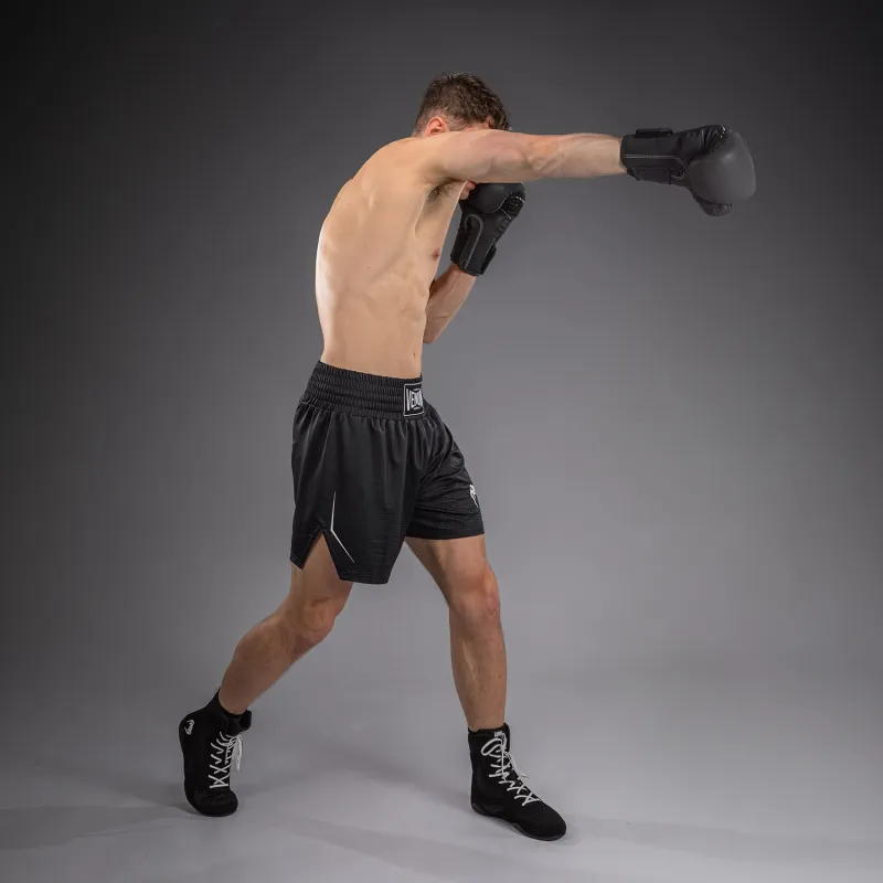 Venum Stealth Boxing Shorts - Black/White - Image 3