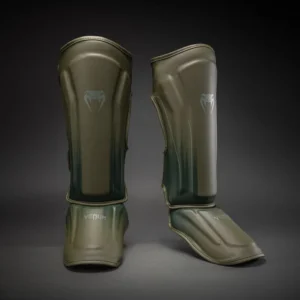 Venum Stealth Shin Guards - Khaki/Dark Green