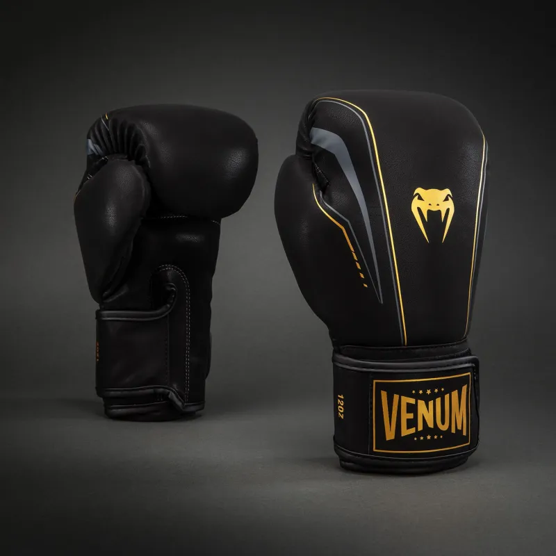 Venum Streamline Boxing Gloves - Black/Gold