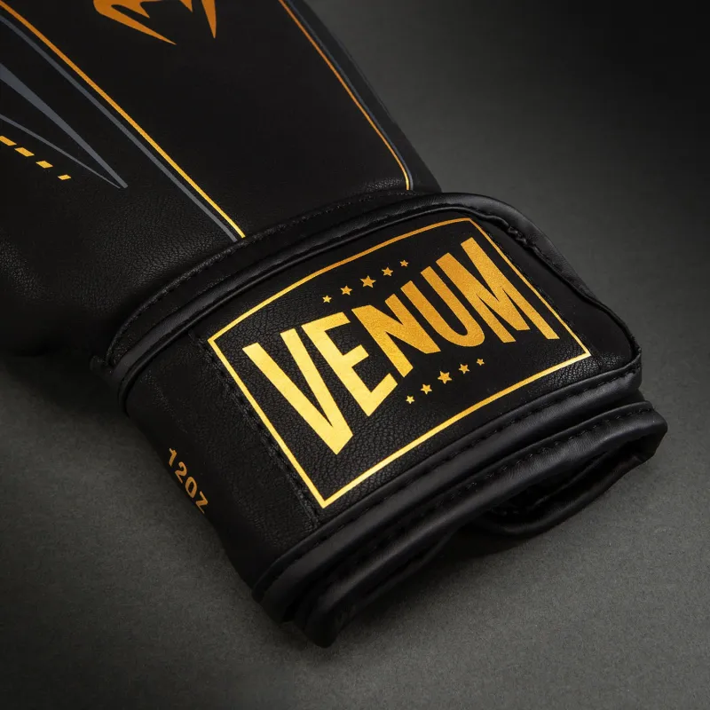 Venum Streamline Boxing Gloves - Black/Gold - Image 3
