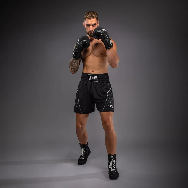 Venum Streamline Boxing Shorts - Black/White - Image 2