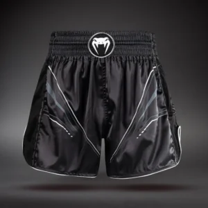 Venum Streamline Muay Thai Shorts - Black/White